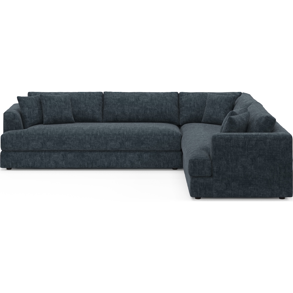 ridley blue sectional   