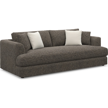 Ridley Foam Comfort Sofa, Loveseat, Chair, and Ottoman Set - M Walnut