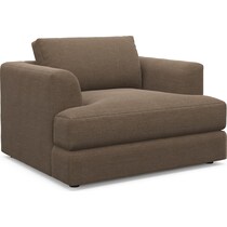 ridley dark brown accent chair   