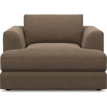 ridley dark brown accent chair   