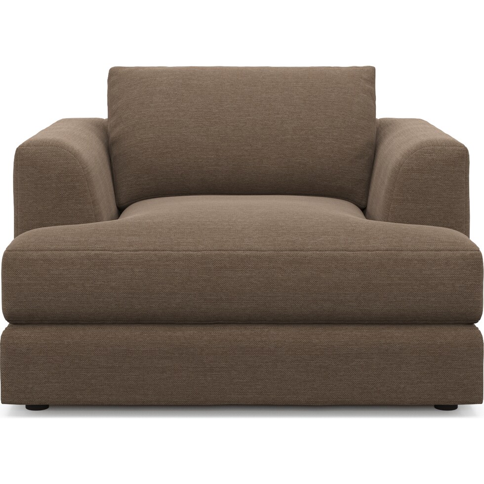 ridley dark brown accent chair   