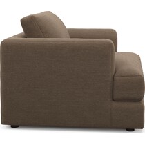 ridley dark brown accent chair   
