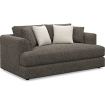 ridley dark brown loveseat   