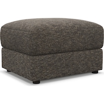 ridley dark brown ottoman   