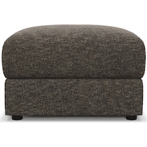 ridley dark brown ottoman   