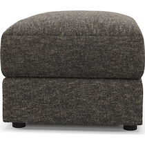 ridley dark brown ottoman   