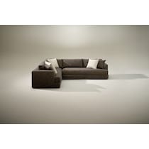 ridley dark brown sectional   