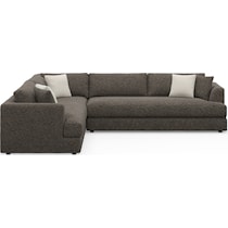 ridley dark brown sectional   