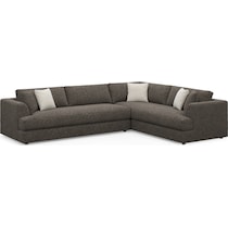 ridley dark brown sectional   