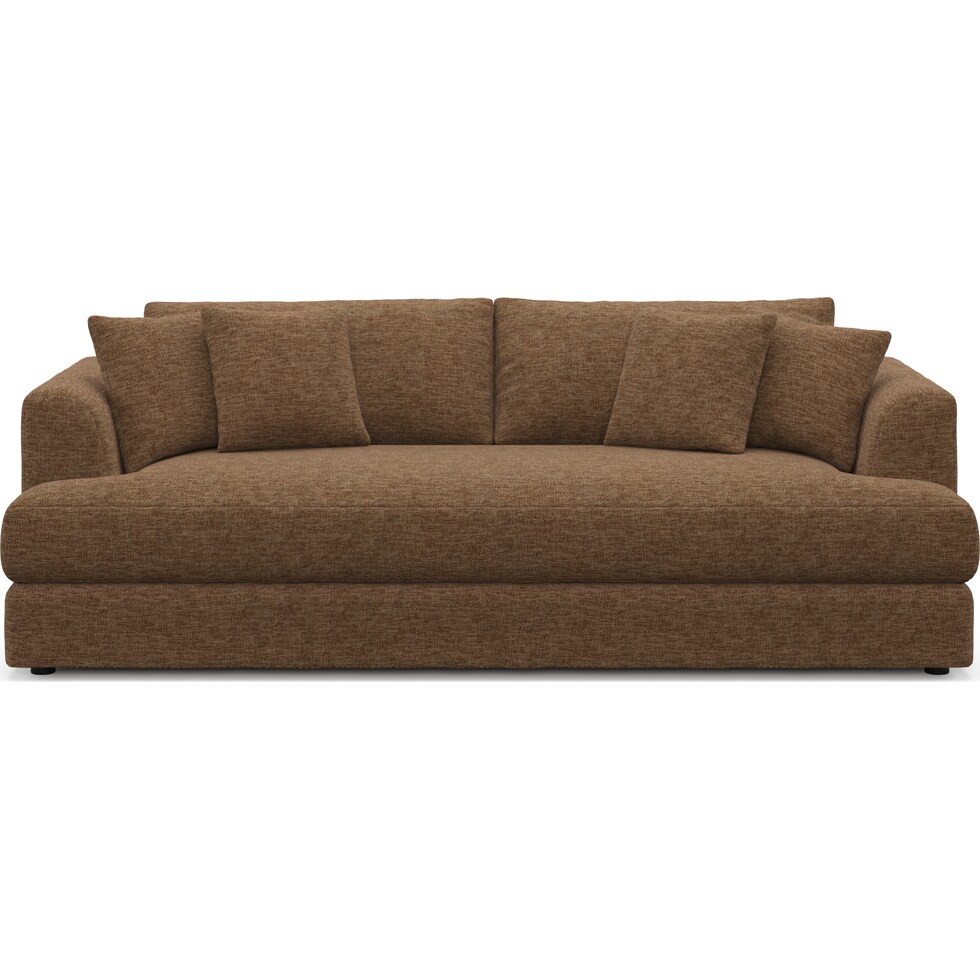 ridley dark brown sofa   