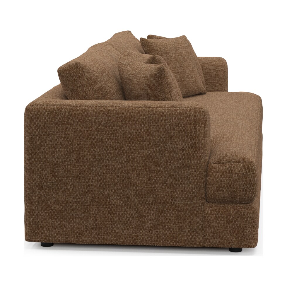ridley dark brown sofa   