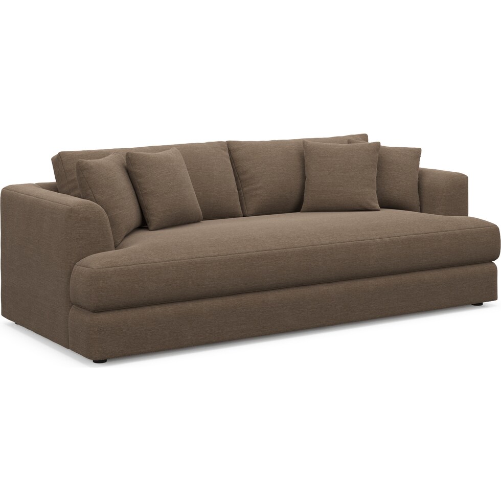 ridley dark brown sofa   