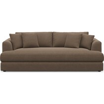 ridley dark brown sofa   