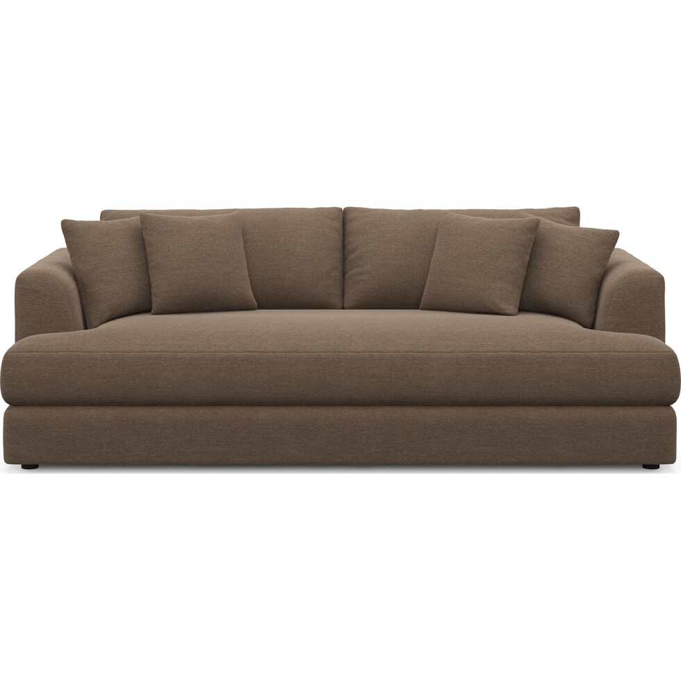 ridley dark brown sofa   