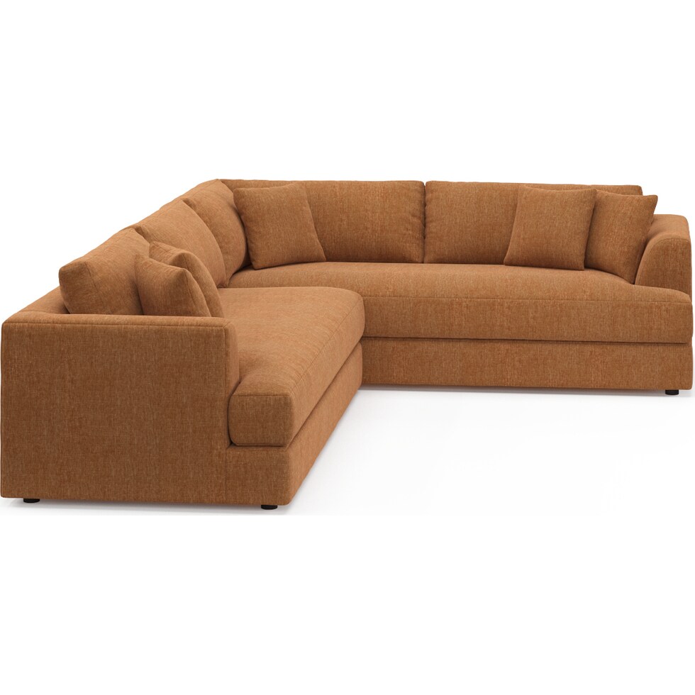 ridley orange sectional   