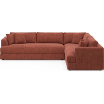ridley orange sectional   