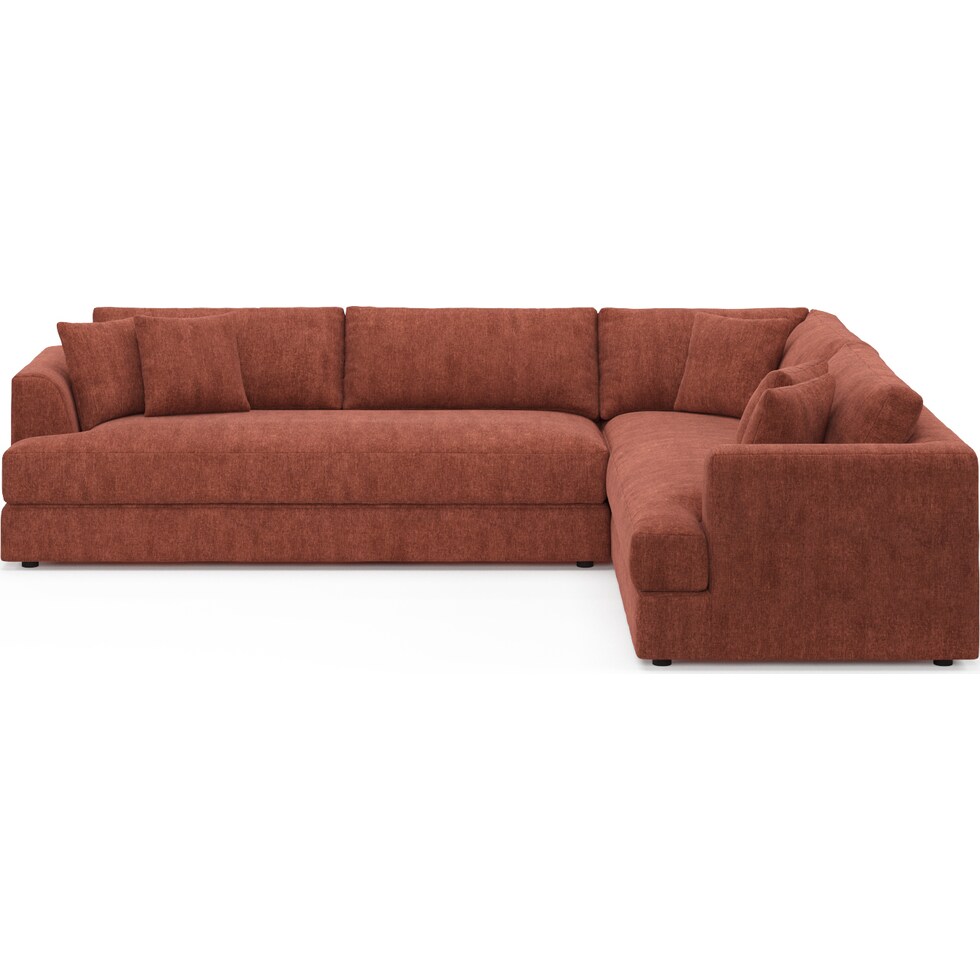 ridley orange sectional   