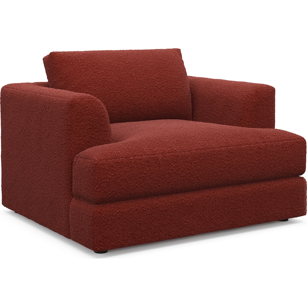 ridley red accent chair   