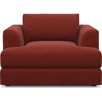 ridley red accent chair   