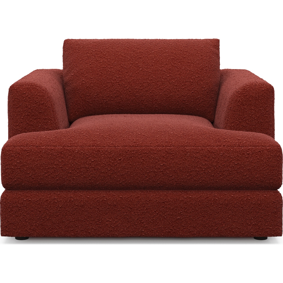 ridley red accent chair   