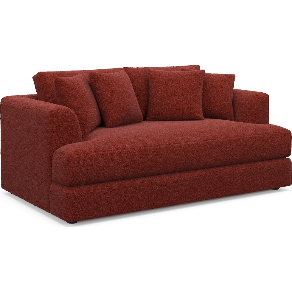 ridley red loveseat   