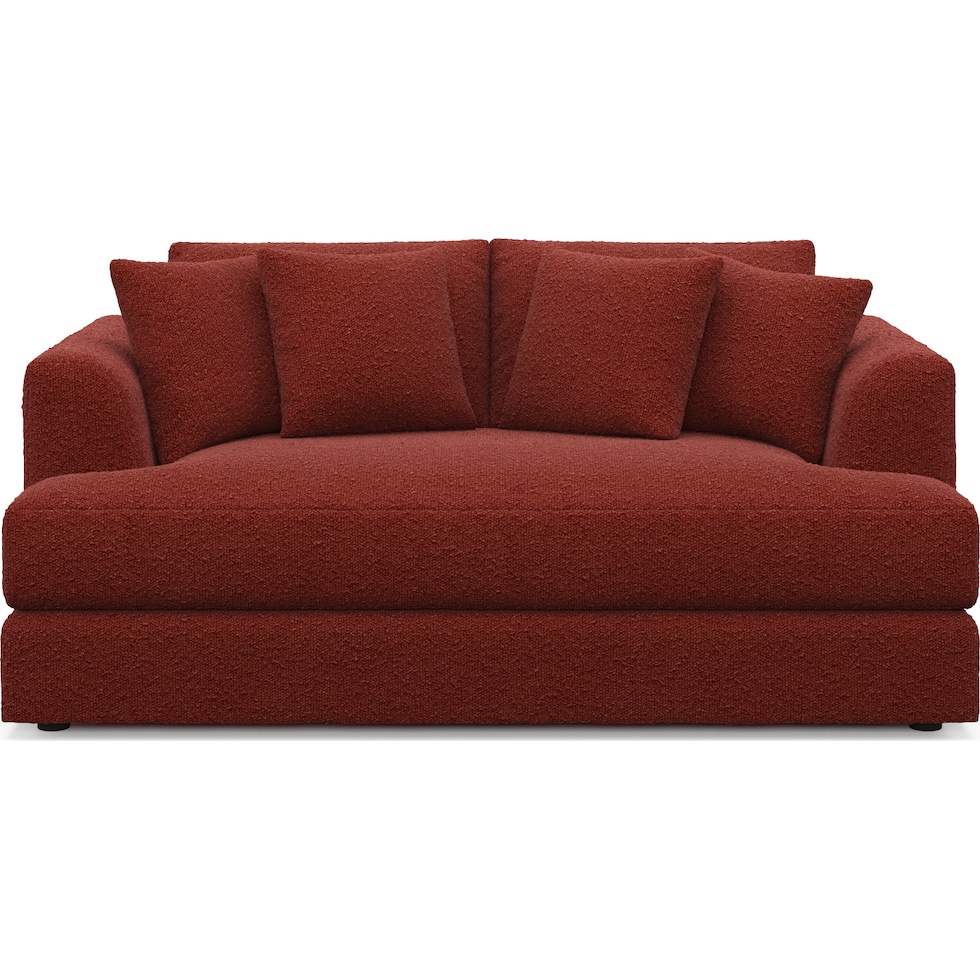 ridley red loveseat   