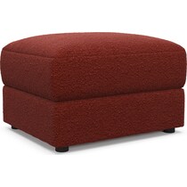 ridley red ottoman   