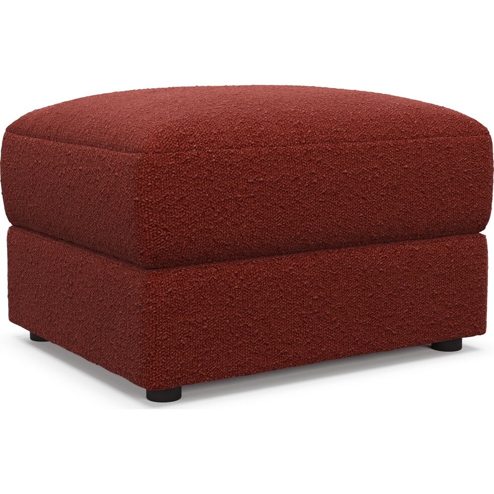 ridley red ottoman   