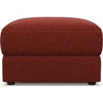 ridley red ottoman   