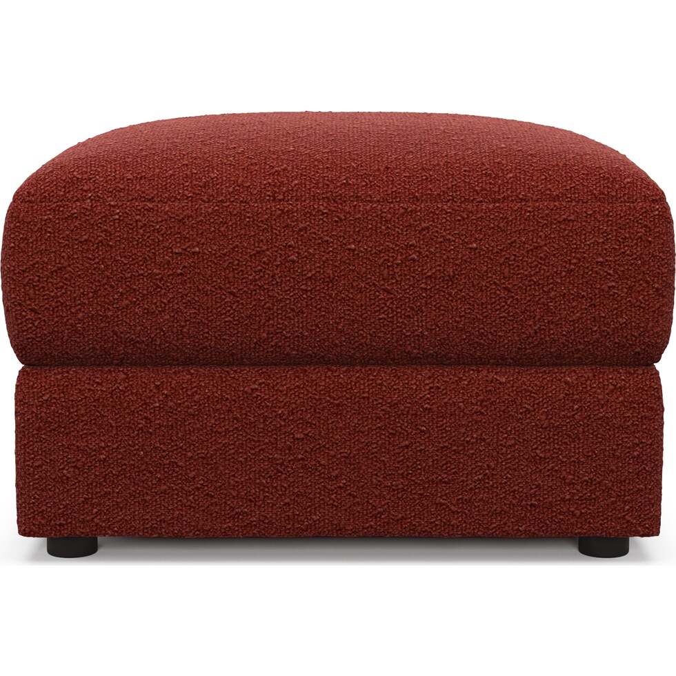 ridley red ottoman   