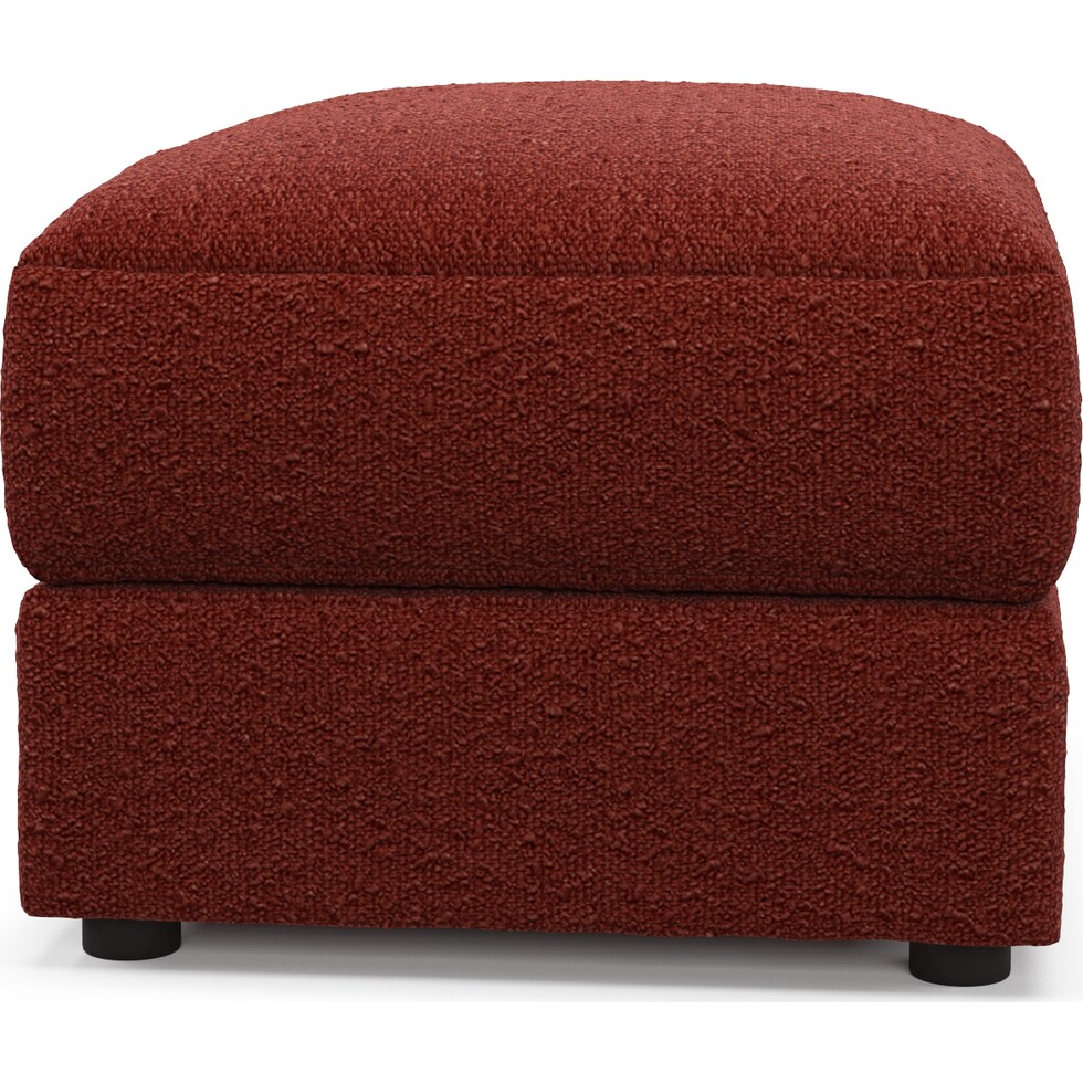 ridley red ottoman   