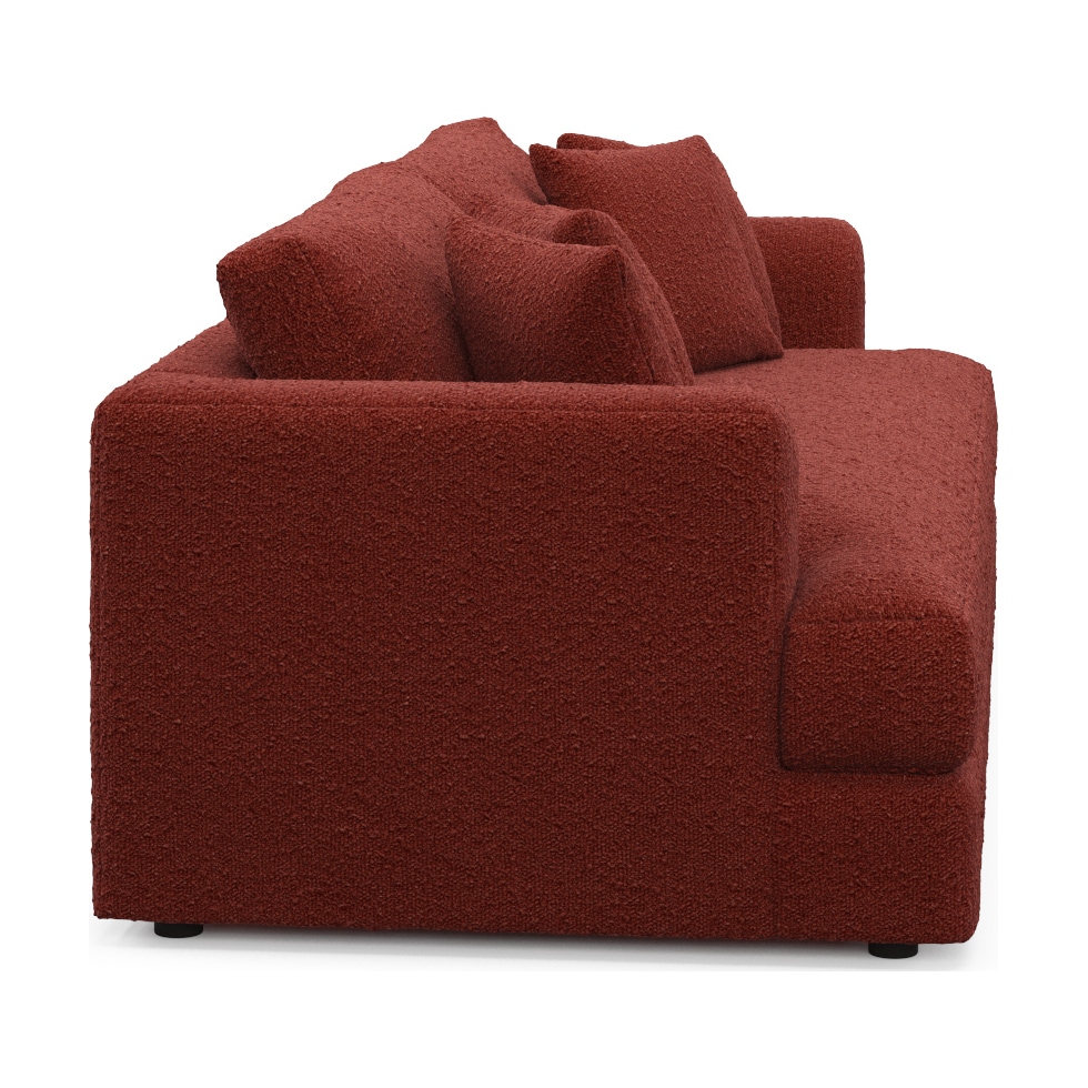 ridley red sofa   