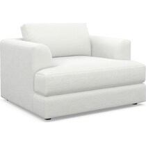 ridley white accent chair   