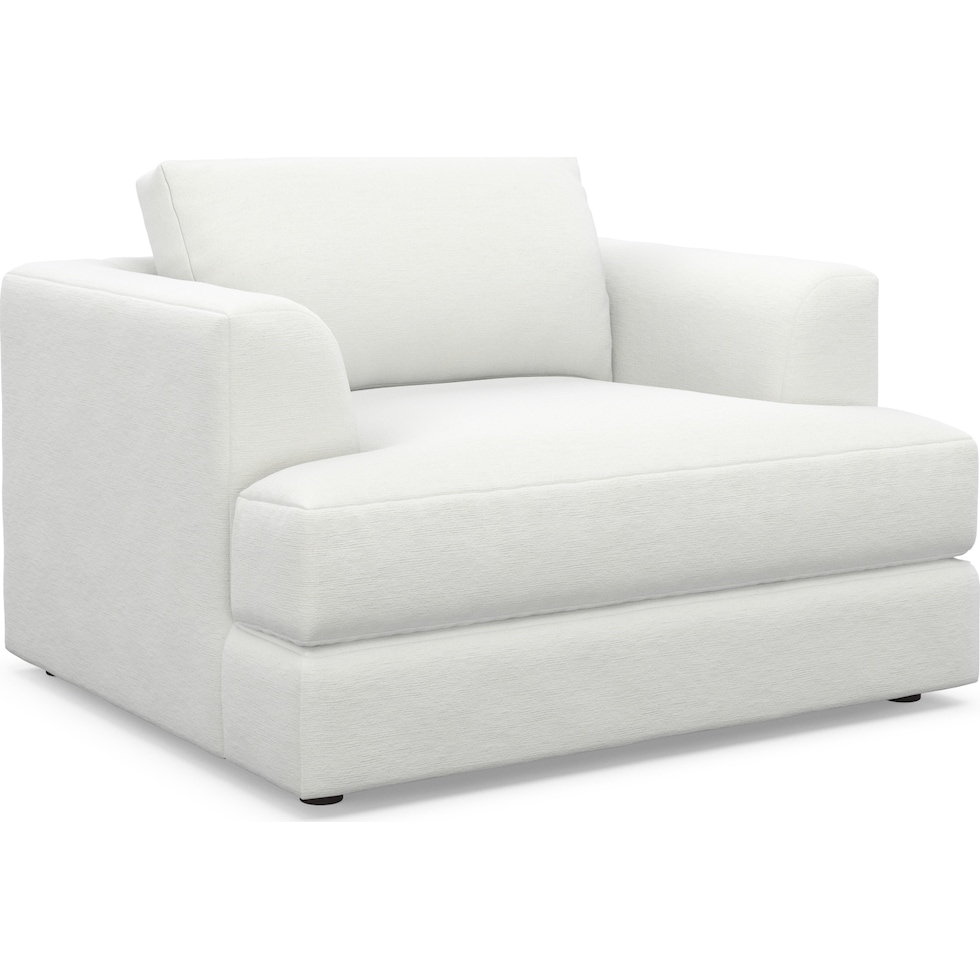 ridley white accent chair   