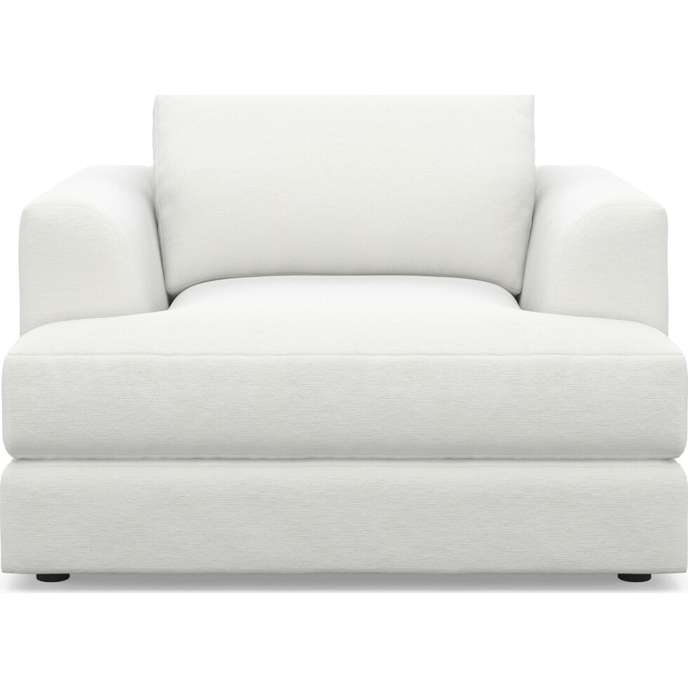 ridley white accent chair   