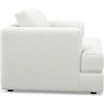 ridley white accent chair   