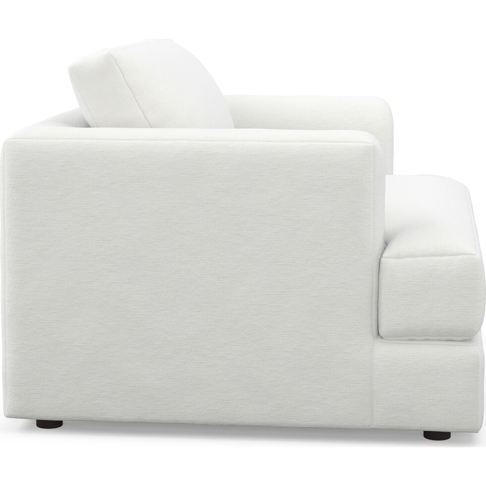 ridley white accent chair   