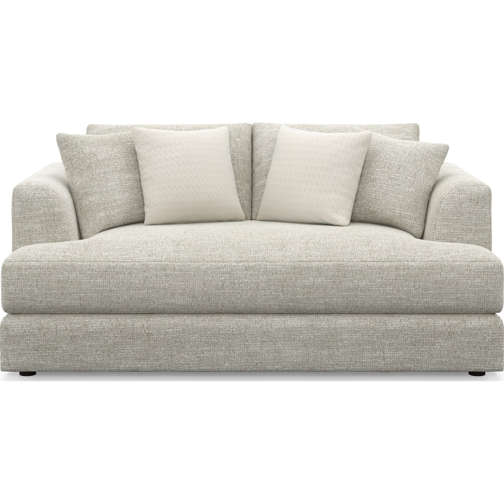 ridley white loveseat   