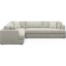 ridley white sectional   