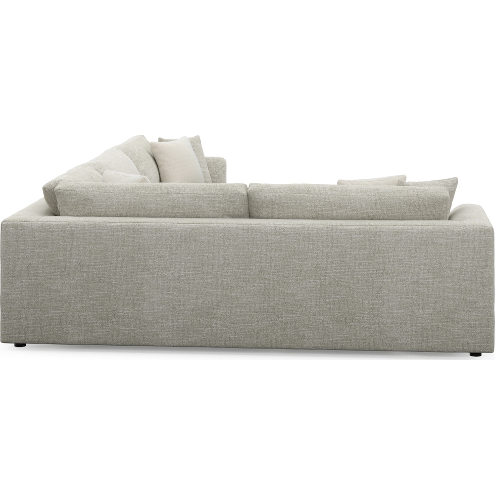 ridley white sectional   
