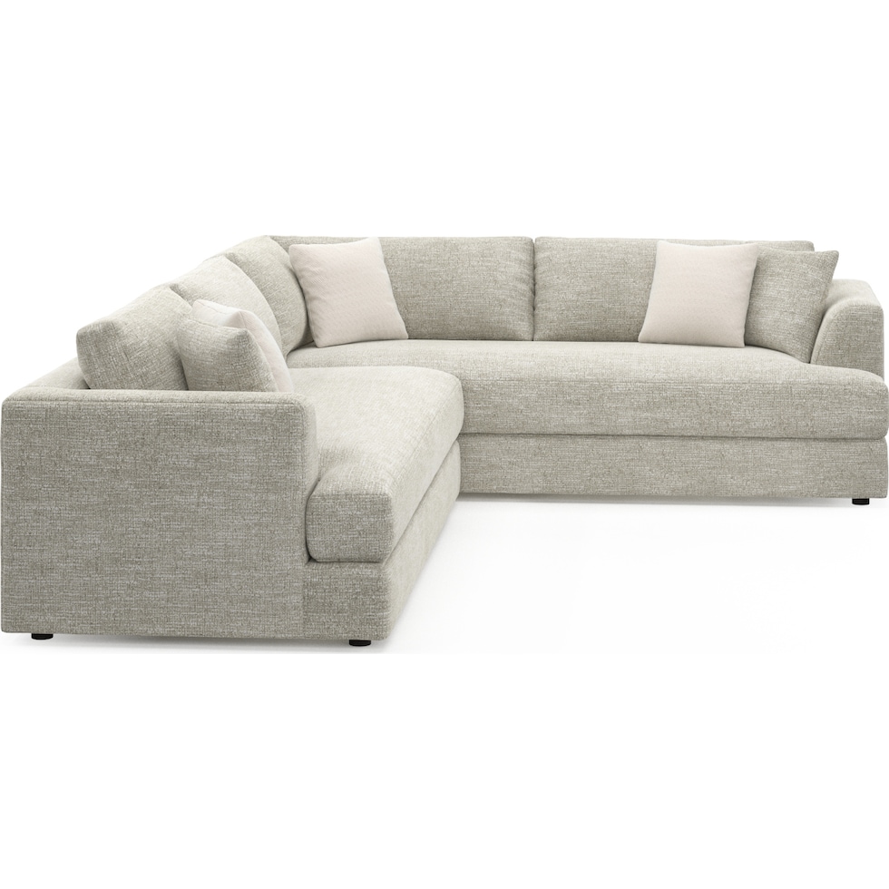 ridley white sectional   