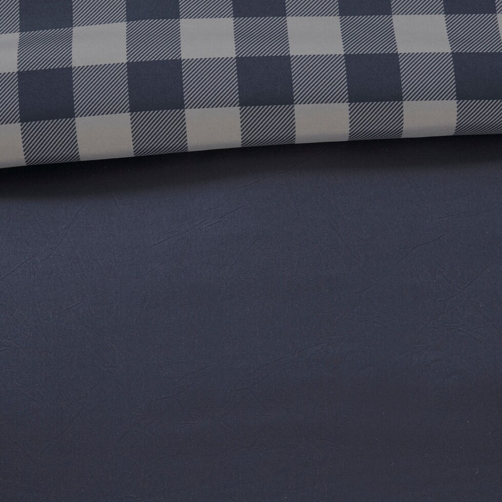 riggs blue full queen bedding set   