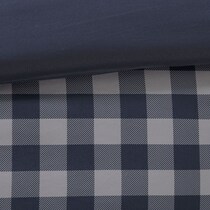 riggs blue full queen bedding set   