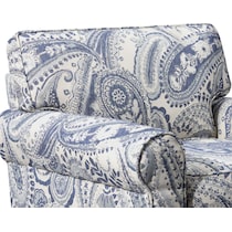 riley blue swivel chair   