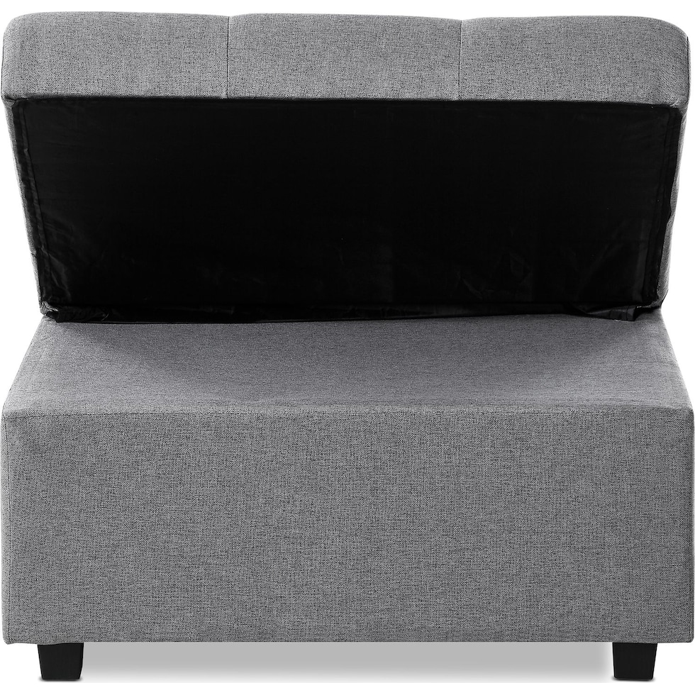 riley gray convertible chair   