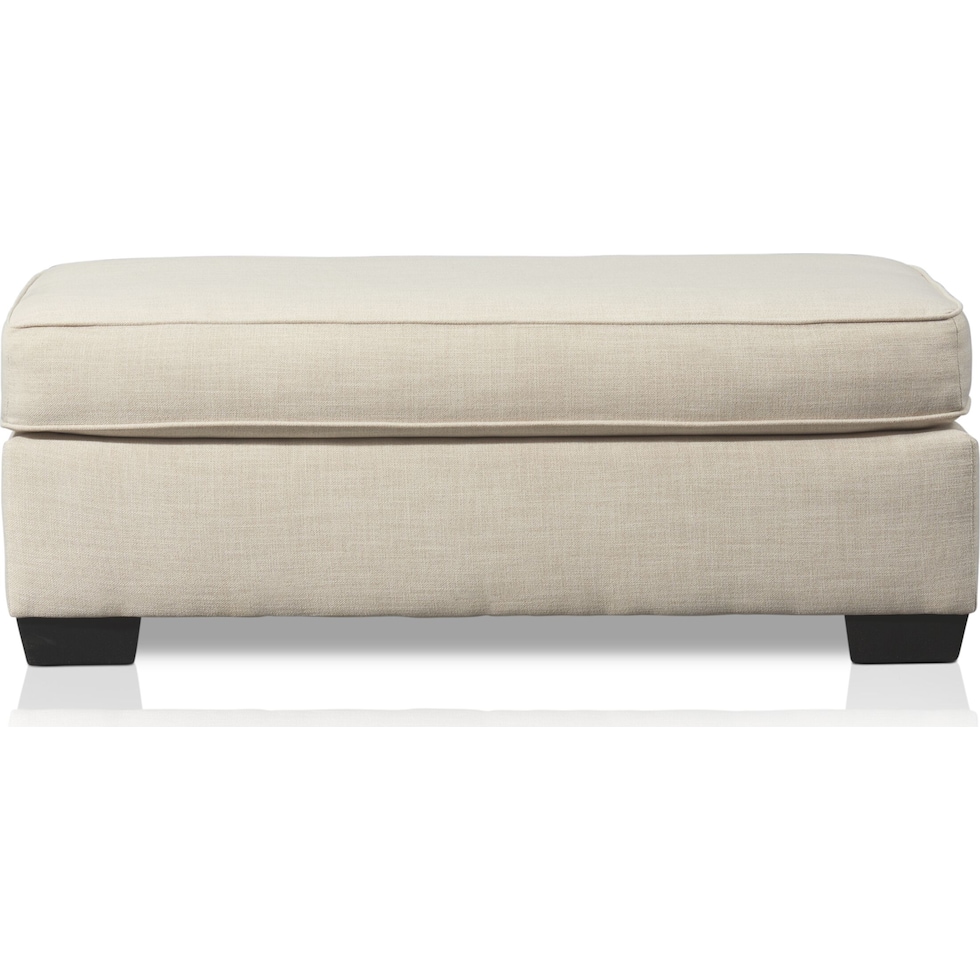 riley light brown ottoman   