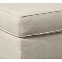 riley light brown ottoman   