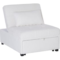 riley off white convertible chair   