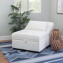 riley off white convertible chair   