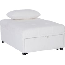 riley off white convertible chair   